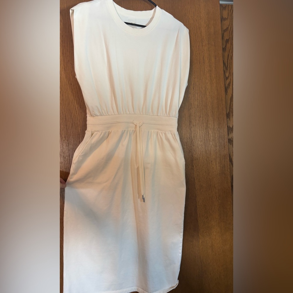 Casual Cream Midi Dress